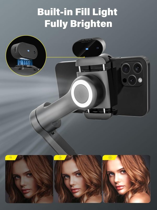 Smartphone Gimbal Stabilizer, 3-axis Stabilizer for iPhone&Android, AI - Image 5