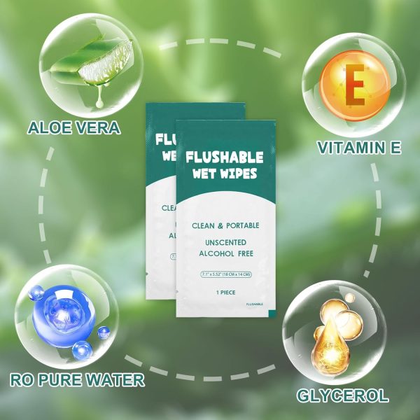 Sanitary Napkin Disposal Bags Disposable Flushable Wipes Set Bulk, - Image 2