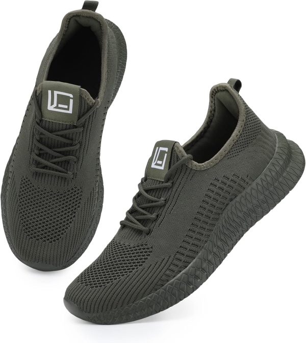 LCGJR Men's Running Shoes Ultra Lightweight Breathable Comfortable Walking - Image 2