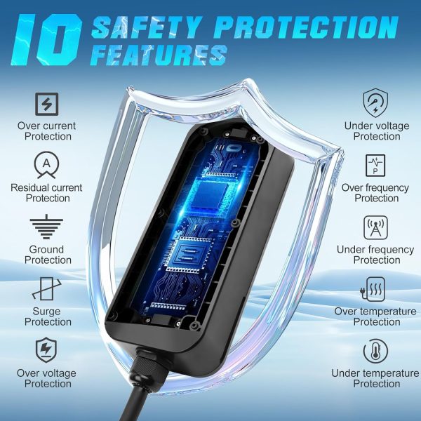 Portable EV Charger Level 2, 16Amp 240V, Electric Vehicle Charger with - Image 5