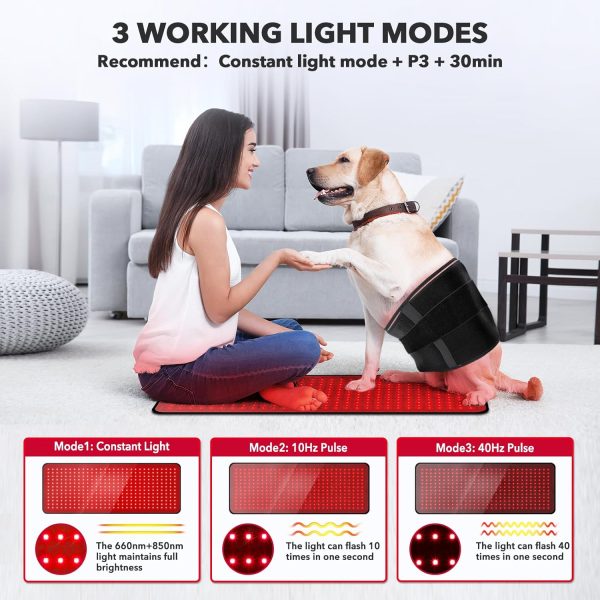Red Light Therapy for Body, 31" * 11" Red Light Therapy Pad, Dual Chip - Image 4
