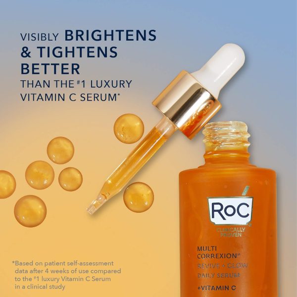 RoC Multi Correxion Revive + Glow 10% Active Vitamin C Serum for Face, - Image 2