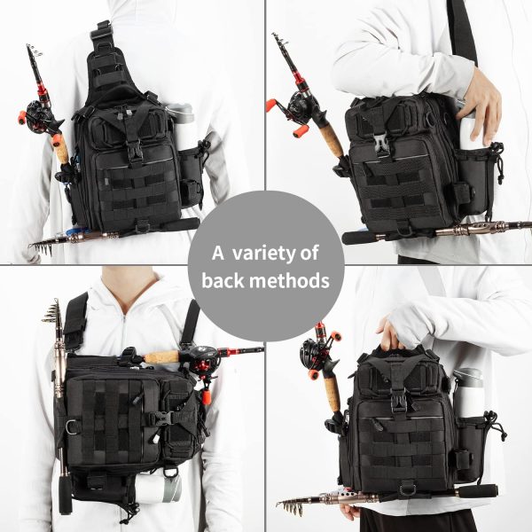 BLISSWILL Fishing Backpack Outdoor Tackle Bag Large Fishing Tackle Bag - Image 2