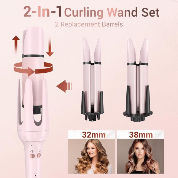 Automatic Curling Iron, Hair Waver with Anti-Tangle & Auto-Off, Hair Curler - Image 4