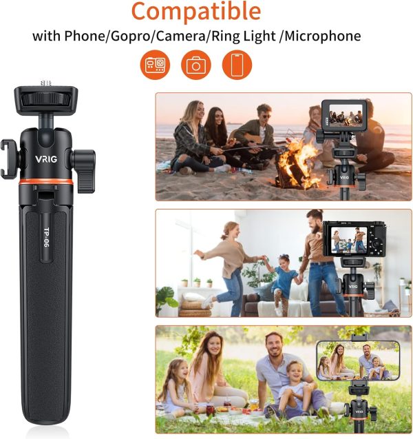 UURIG 21.6" Extension Pole Tripod, Mini Selfie Stick Tripod Stand Handle - Image 7