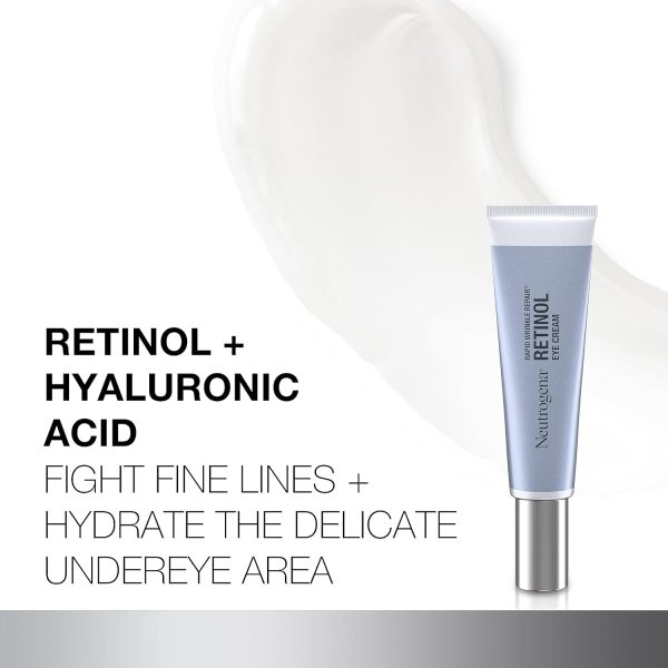 Neutrogena Retinol Eye Cream for Dark Circles, Rapid Wrinkle Repair, Daily - Image 5
