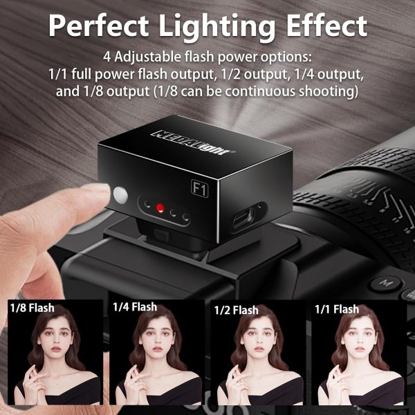 Upgrade Aluminum F1 Mini Camera Flash with Diffuser for Ricoh - Image 7