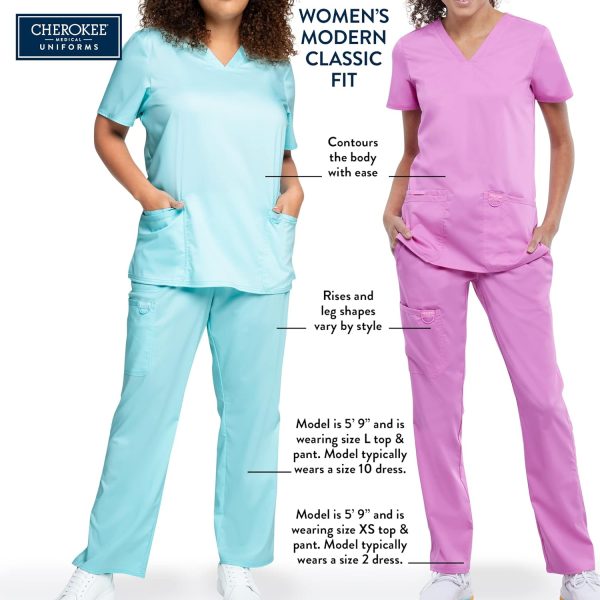 Cherokee Women V Neck Scrub Top with Operation Room Friendly Design and - Image 2