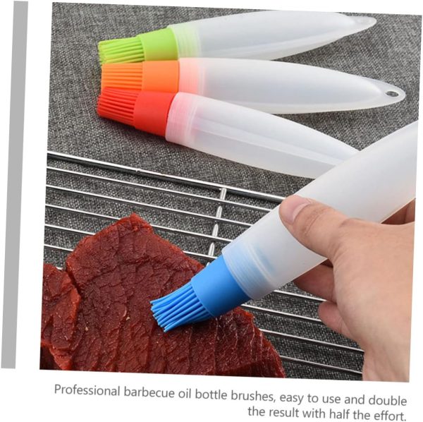 4pcs Silicone Oil Bottle Brush Sweet Rub Gadgets Pour Pellet Oil Sprayer - Image 8