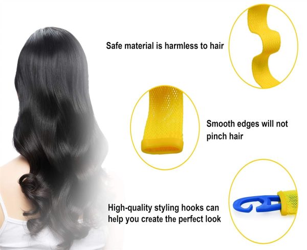 40PCS Hair Curlers Heatless Wave and Spiral Two Styles Formers(16inches) - Image 4
