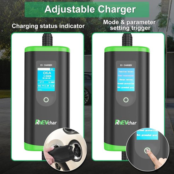 Level 2 EV Charger 32A Adjustable J1772 Electric Vehicle Charger with NEMA - Image 4