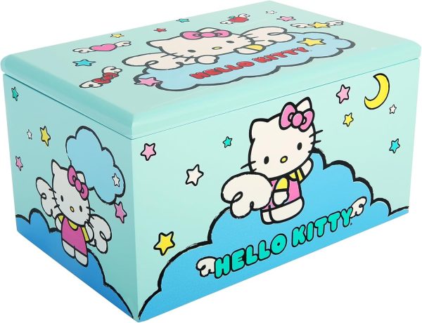 Hello Kitty Jewelry Box with Tray and Storage Official License, Blue - Image 5