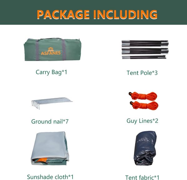 2-12 Person Tents for Camping Waterproof, Backpack Double Layer Camping - Image 8