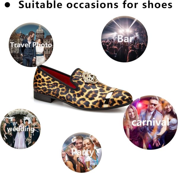 Meijiana Loafers for Men Men’s Loafers Shoes Wedding Dress Shoes Party - Image 4