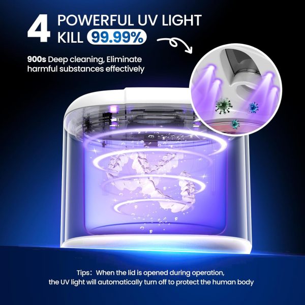 Ultrasonic Retainer Cleaner, 45kHz Retainer Cleaner Machine with 4 Modes - Image 3