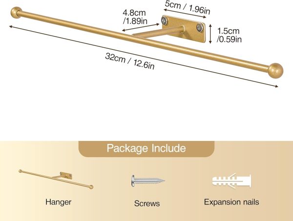 Wall Hanging Jewelry Organizer: 12.6'' Necklace Holder for Earring, - Image 6