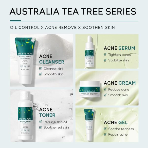 Skin Care Set,Acne Treatment for Face Skin Care Sets & Kits,Tea Tree - Image 6