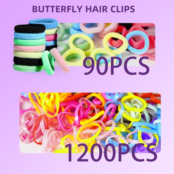 Hair Accessories Organizer for Girls & Toddlers - Colorful Small Rubber - Image 4