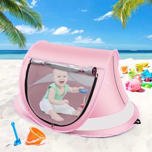 Baby Beach Tent,Large Pop Up Beach Tent Sun Shade for Beach,Portable Baby - Image 6