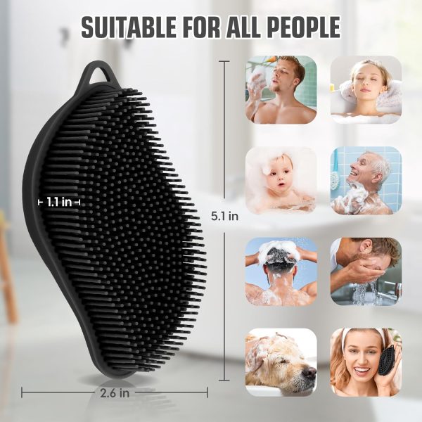 Silicone Body Scrubber - Exfoliating Body Scrubber for Men and Women, Soft - Image 5