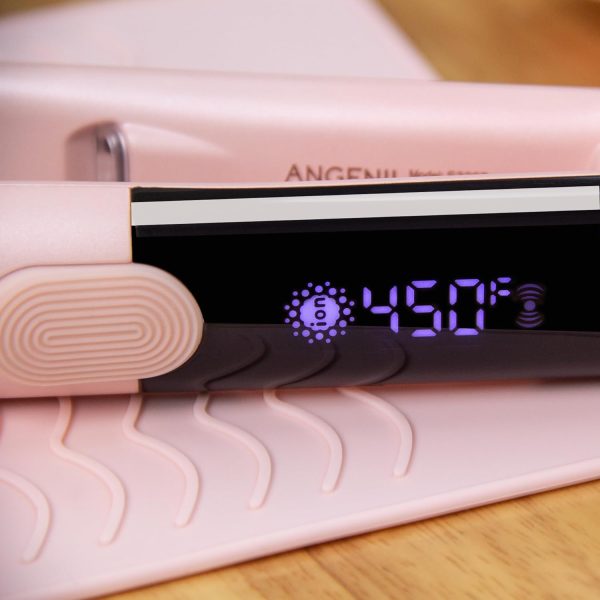 ANGENIL Titanium Flat Iron Hair Straightener and Curler 2 in 1, Anti-Scald - Image 6