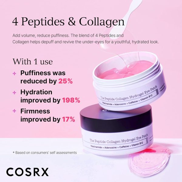 COSRX Peptide Collagen Hydrogel Eye Patch, 60 Patches, Under Eye Patches - Image 5