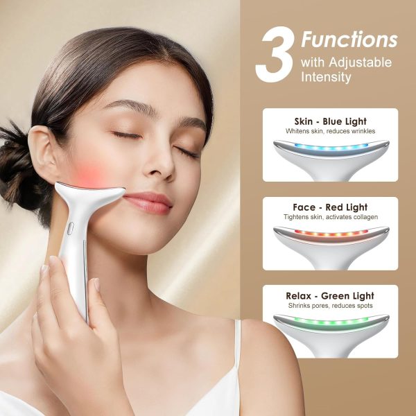 Facial and Neck Massager for Face, Neck & Eye - Skin Lifting & Firming - - Image 2