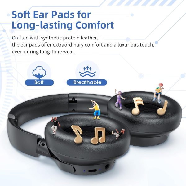 Active Noise Cancelling Headphones, Wireless Headphones Over Ear Bluetooth - Image 4