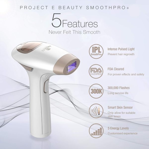 SmoothPro+ IPL Hair Removal Device by Project E Beauty | Intense Pulsed - Image 2