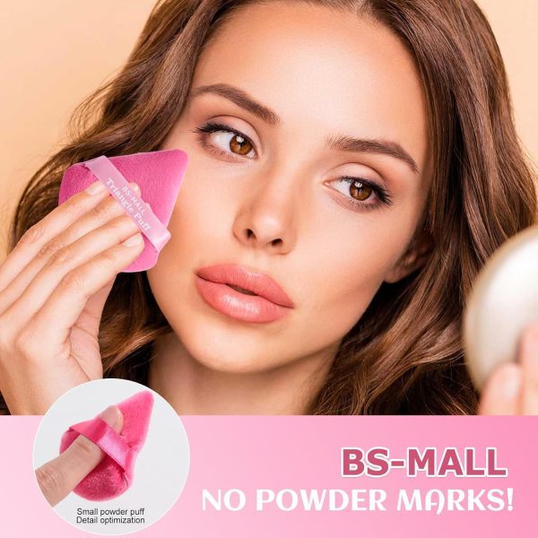 BS-MALL Makeup Sponge & Triangle Puff Set Pink for Mini Detailed - Image 5