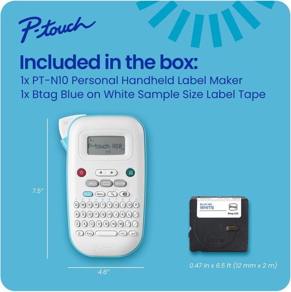 Brother P-Touch PT-N10 Personal Handheld Label Maker, Portable and Prints - Image 8
