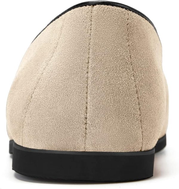 Journey West Suede Tassel Loafer for Women Slip-on BelgianLoafers Shoes - Image 4