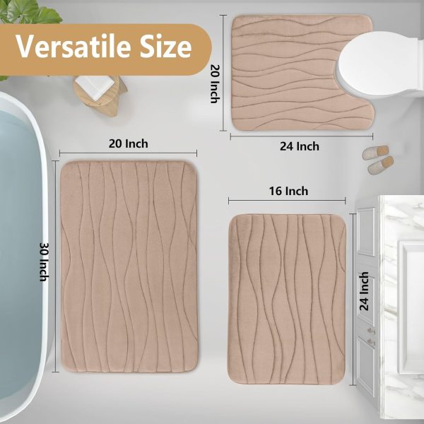 Buganda Memory Foam Bathroom Rug Mat 30x20, Extra Soft and Absorbent Bath - Image 2
