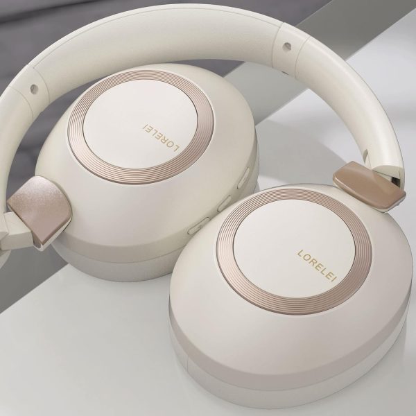 LORELEI B-C6 Wireless Over Ear Headphones, 50H Playtime Foldable - Image 6