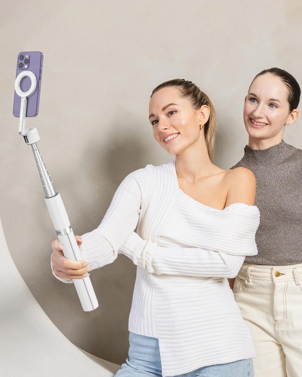 Magnetic Selfie Stick Tripod for iPhone, 64” Phone Tripod for Magsafe, - Image 6