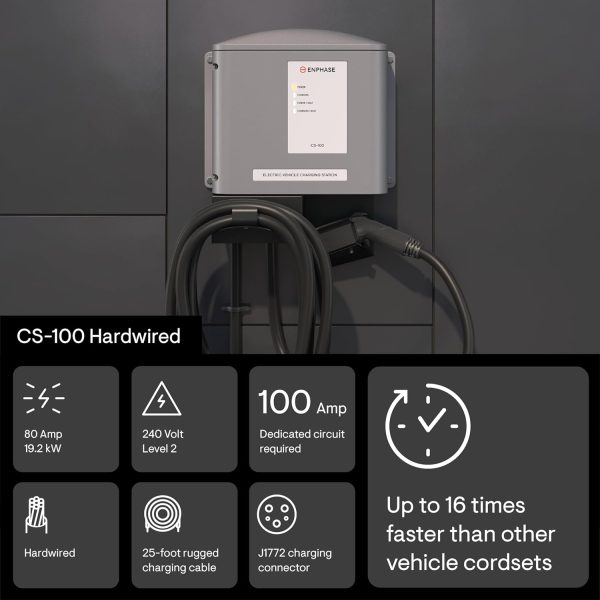 80 Amp Hardwired EV Charger - Enphase CS 100, Level 2 Charger, Safety - Image 2