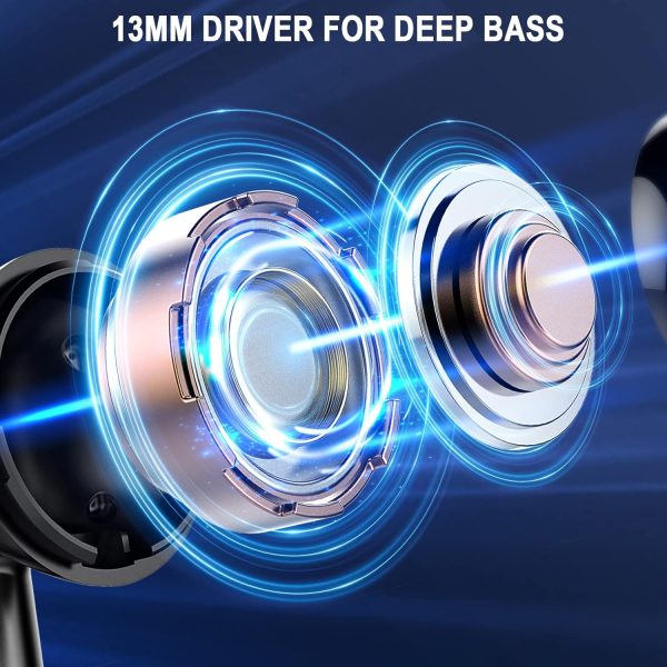 Wireless Earbuds, Bluetooth 5.4 Ear Buds LED Power Display Headphones Bass - Image 4