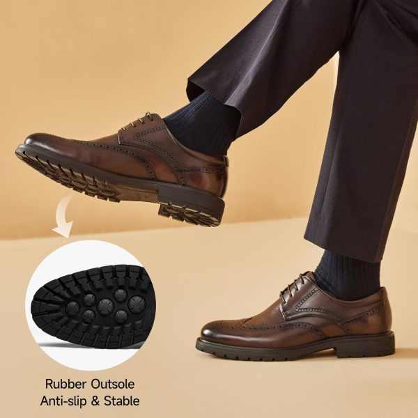 BEAU TODAY Mens Dress Shoes, Business Casual Oxford Shoes for Men, Formal - Image 5
