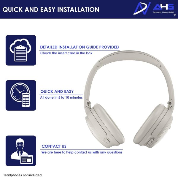 AHG Premium QC45 Replacement Ear Pads Cushions Compatible with Bose - Image 7