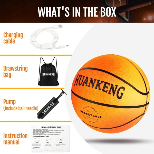 Glow in The Dark Basketball Birthday Gifts for 6 7 8 9 10 11 12 13 14 15 - Image 4