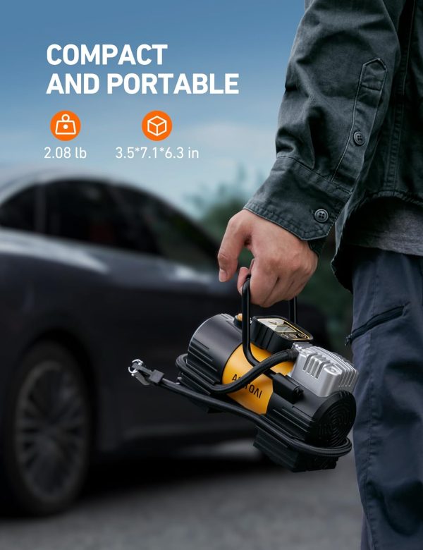 AstroAI Tire Inflator Portable Air Compressor (Up to 150 PSI) Tire Pump for - Image 5