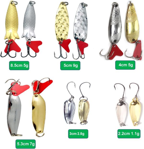 437/243Pcs Fishing Lures Kit for Freshwater &Saltwater,Bass Fishing Lure - Image 4