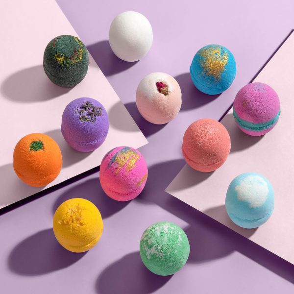 LifeAround2Angels Bath Bombs Gift Set 12 USA made Fizzies, Shea & Coco - Image 6