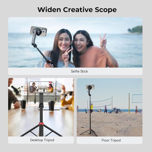 SMALLRIG Magnetic Phone Tripod Stand w Remote, 52" Portable Selfie Stick, - Image 6