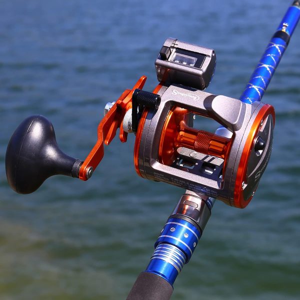 Sougayilang Line Counter Trolling Reel Conventional Level Wind Fishing Reel - Image 6