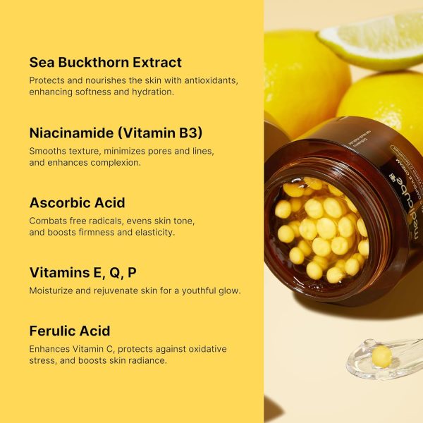 Medicube Deep Vitamin C Golden Capsule Face Moisturizer - Liposome Capsules - Image 2