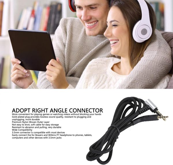 Replacement Audio Upgrade Cable for Bowers & Wilkins P7 Headphone, 3.9ft - Image 3