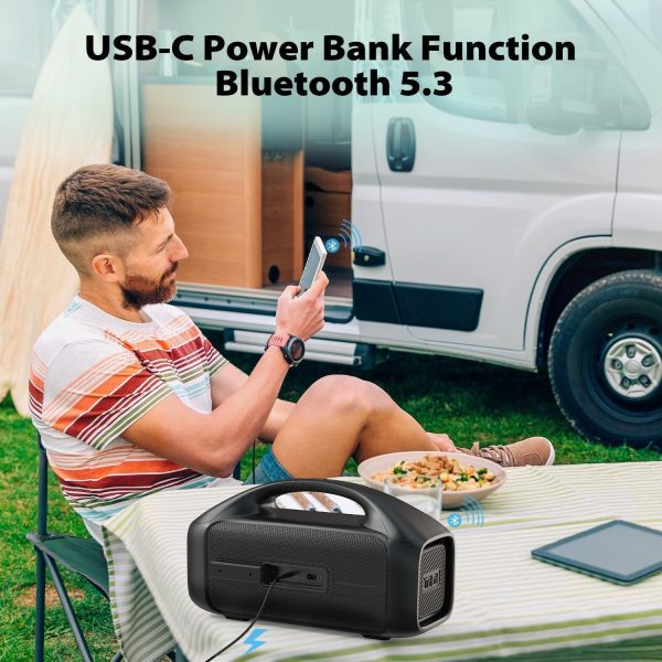 Tribit StormBox Blast Portable Speaker: 90W Loud Stereo Sound with XBass, - Image 5