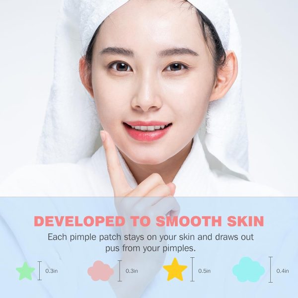Pimple Patches for Face 360PCS, Hydrocolloid Acne Patches for Covering Zits - Image 4