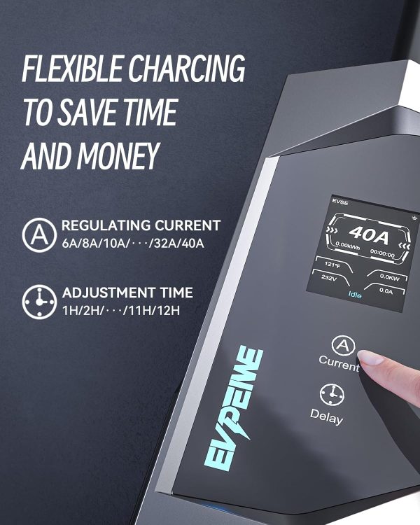 Level 1/2 EV Charger for SAE J1772, 40A 110-240V Portable EV Charger with - Image 3